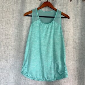 Mint Green Mesh Racerback Athletic Tank Top – Breathable Workout Top – Size XL